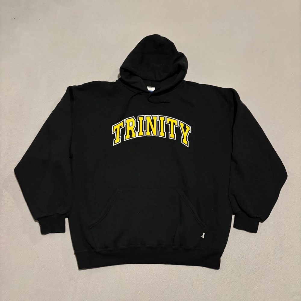 Vintage Russell Athletic Pullover Hoodie Size Large Black Casual Spring Fall 90s